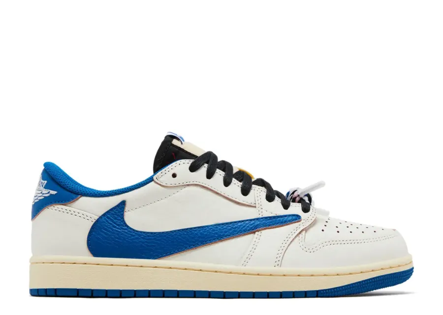 Jordan Retro 1 Low x Travis Scott x 'Sail Military'
